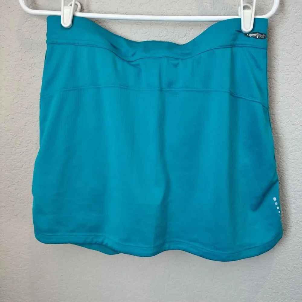 The North Face Teal Blue Stretchy Skort Skirt - Size Medium - EUC